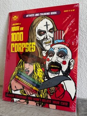 NEW Rob Zombie House of 1000 Corpses activity & coloring book Fright-Rags Books